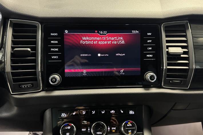 Hvid Skoda Kodiaq fra 2018