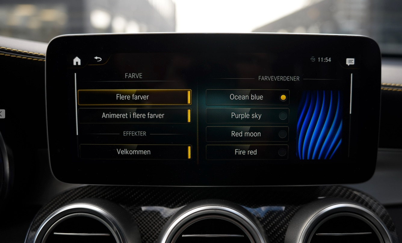 Sort Mercedes GLC63 fra 2019