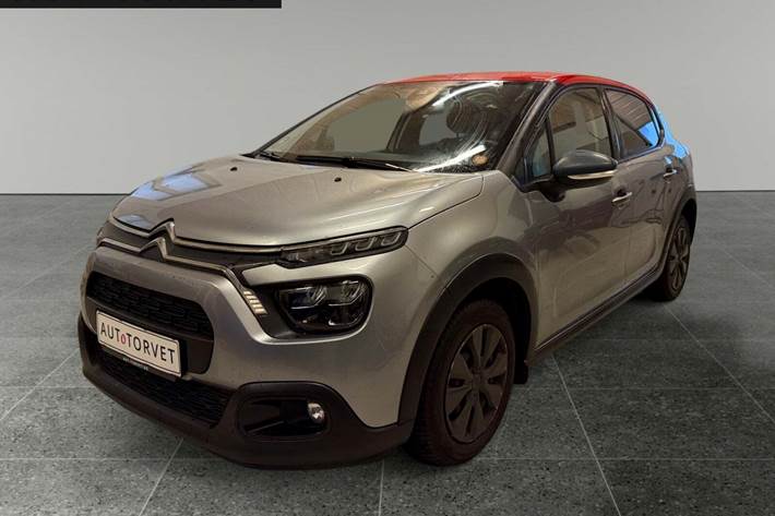 Sølv Citroën C3 fra 2021 set udefra