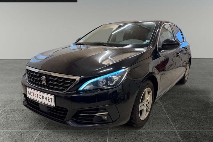 Sort Peugeot 308 fra 2019 set udefra