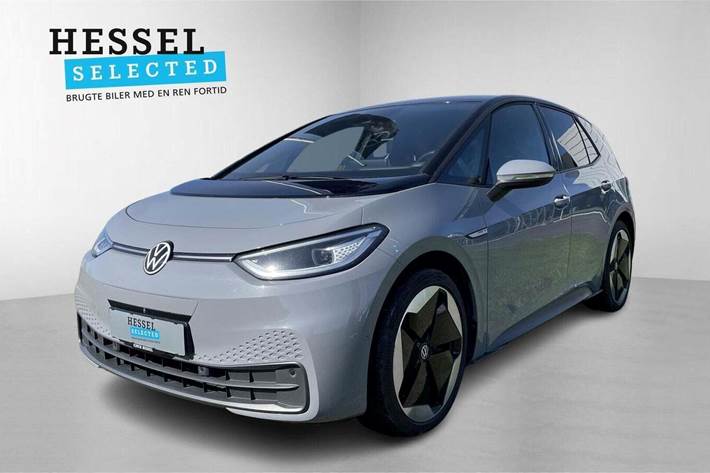 Grå VW ID.3 fra 2023 set udefra