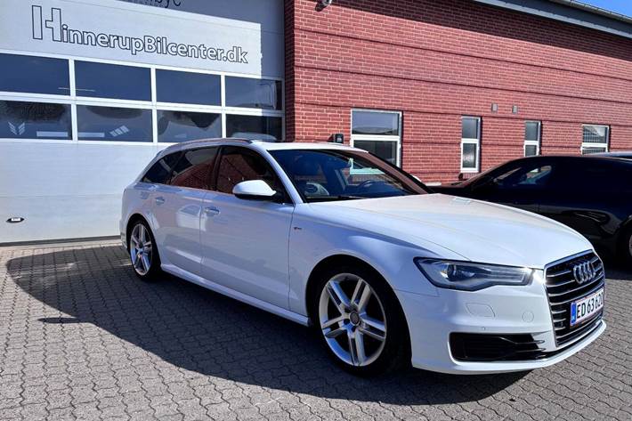 Hvid Audi A6 fra 2015