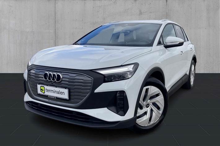 Hvid Audi Q4 e-tron fra 2021