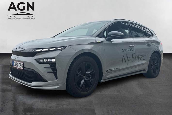 Grå Skoda Enyaq fra 2026