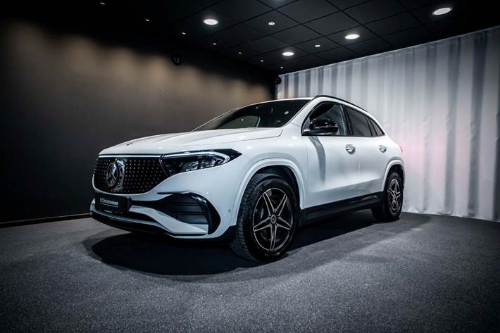 Hvid Mercedes EQA250+ fra 2026