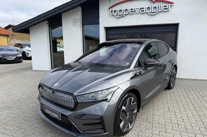 Grå Skoda Enyaq fra 2022