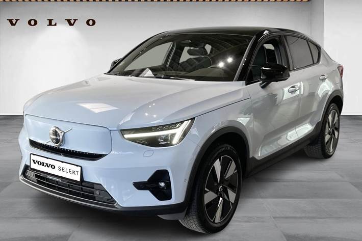 Blå Volvo EC40 fra 2024