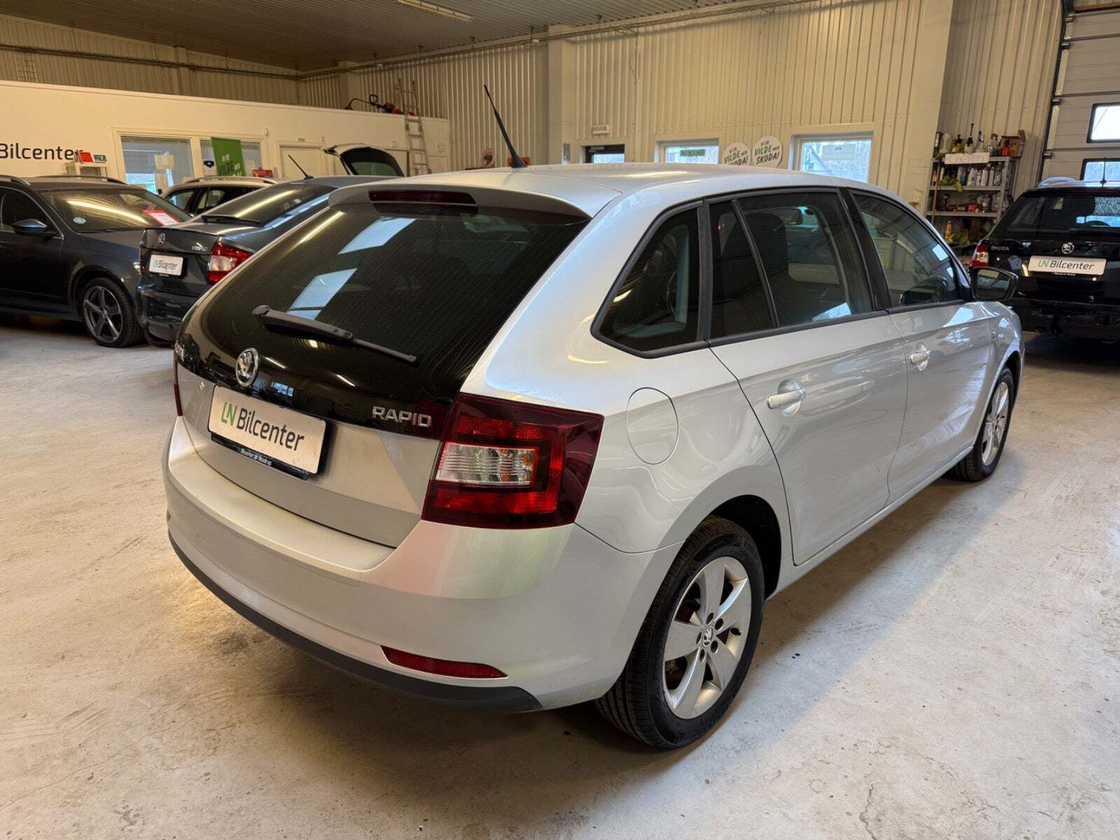 Sølv Skoda Rapid fra 2015