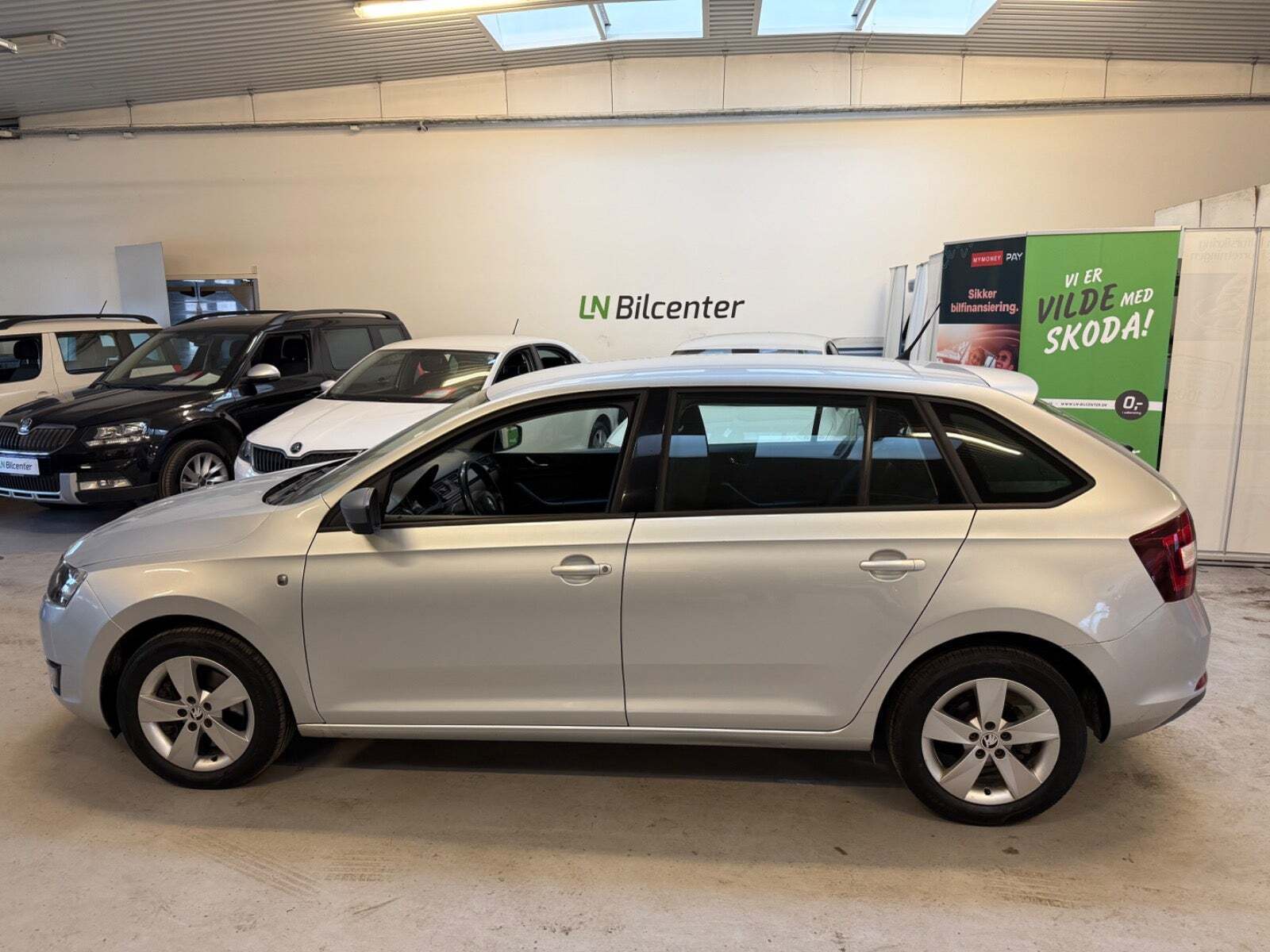 Sølv Skoda Rapid fra 2015