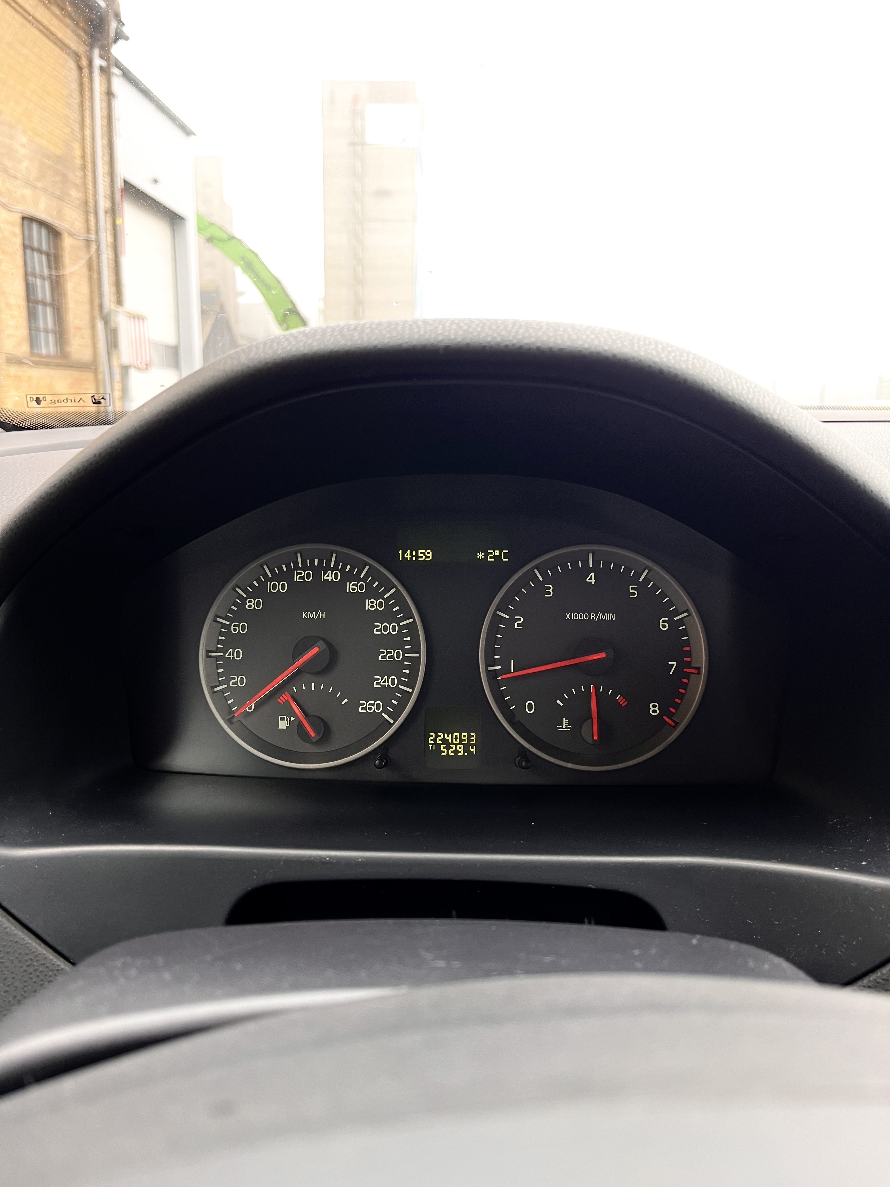 Sort Volvo V50 fra 2006