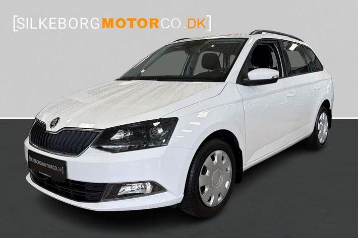 Hvid Skoda Fabia fra 2016