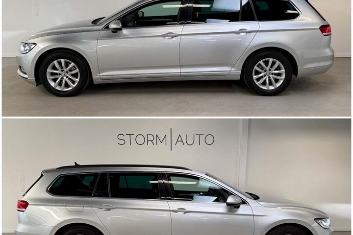 Sølv VW Passat fra 2016