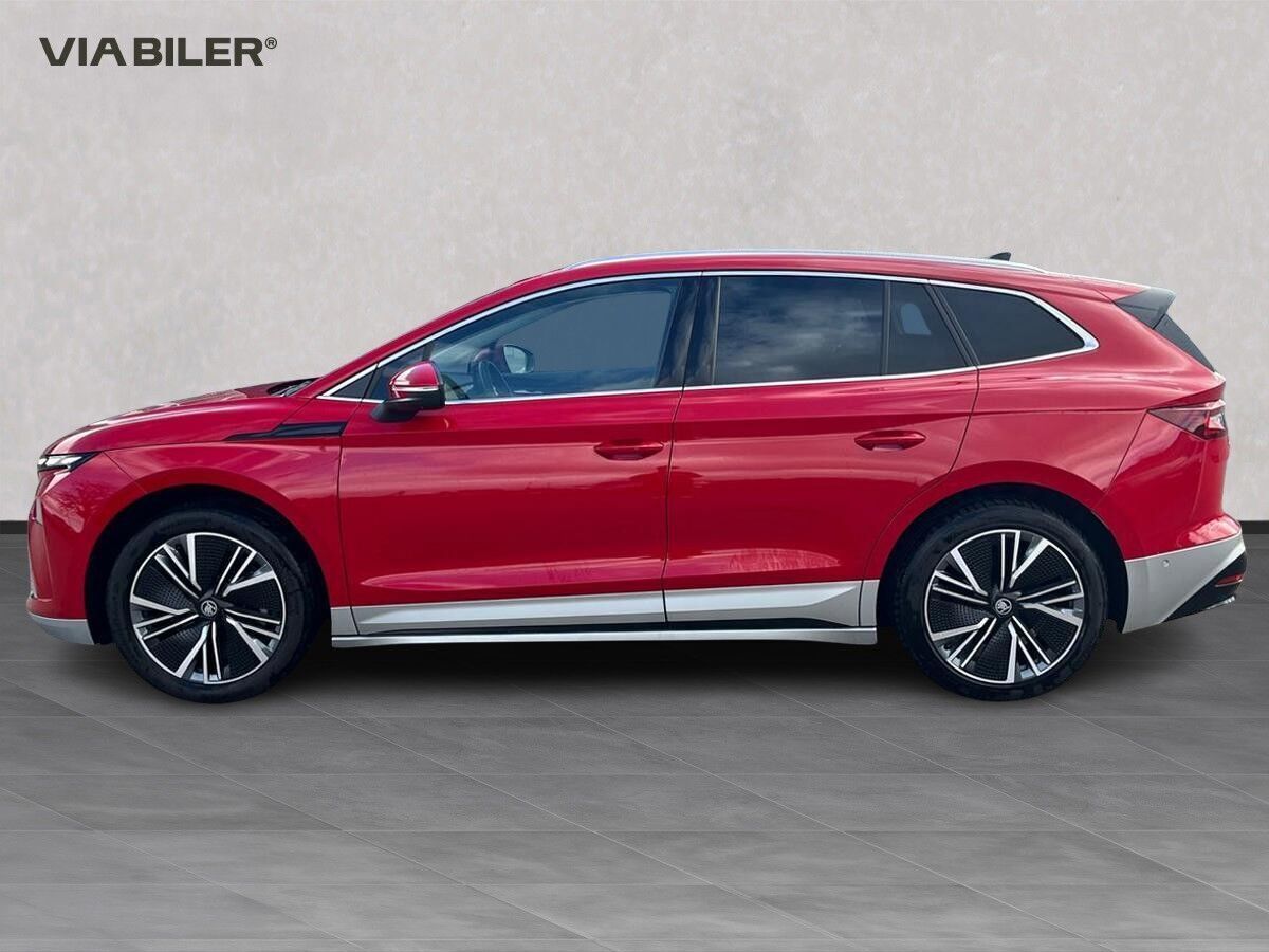 Rød Skoda Enyaq fra 2025