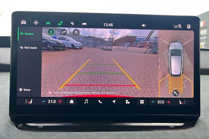 Rød Skoda Enyaq fra 2025