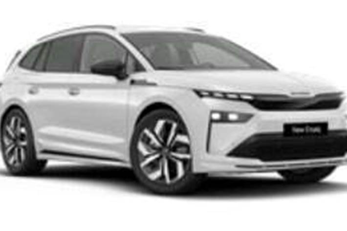 Hvid Skoda Enyaq fra 2026