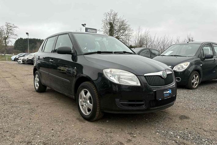 Sort Skoda Fabia fra 2007