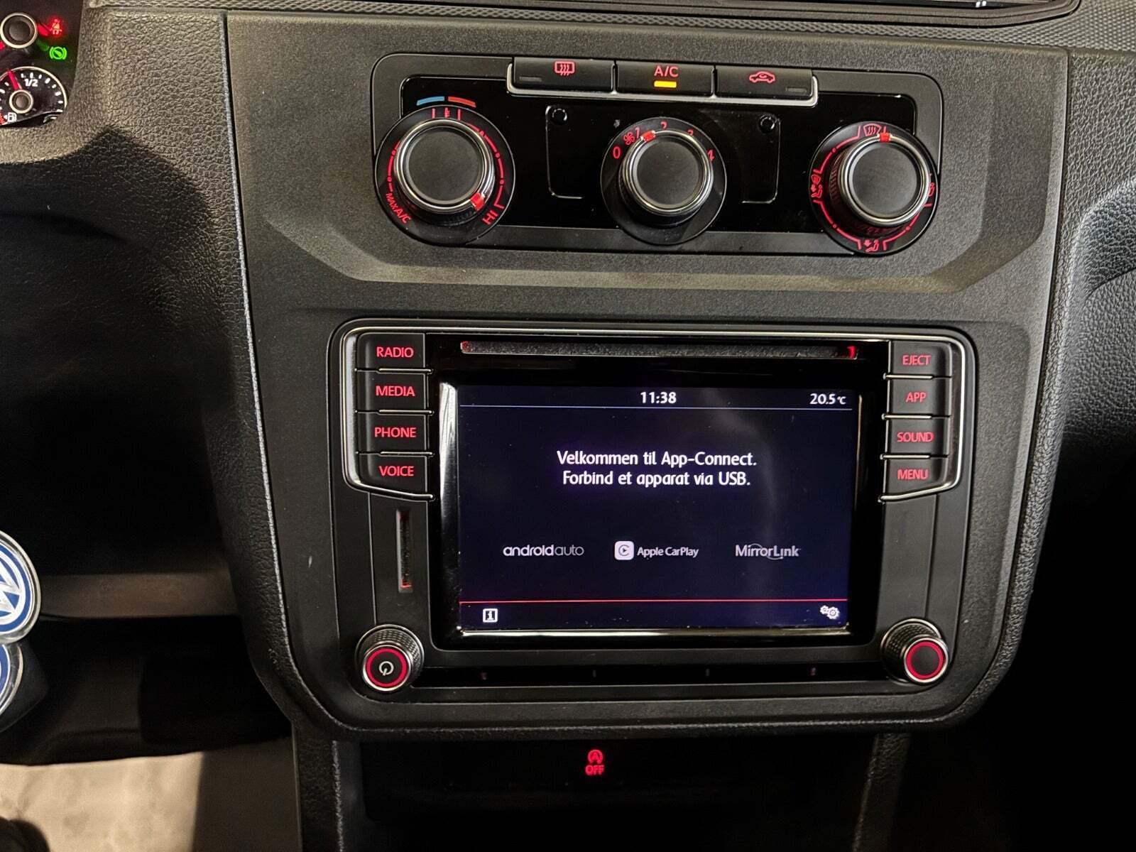 Hvid VW Caddy Maxi fra 2020