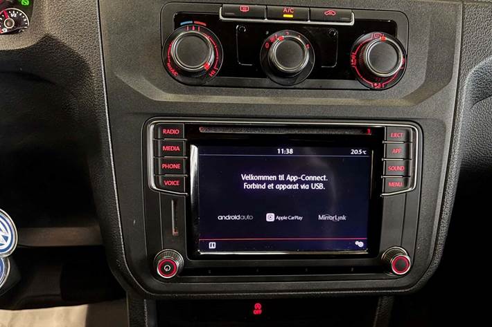 Hvid VW Caddy Maxi fra 2020