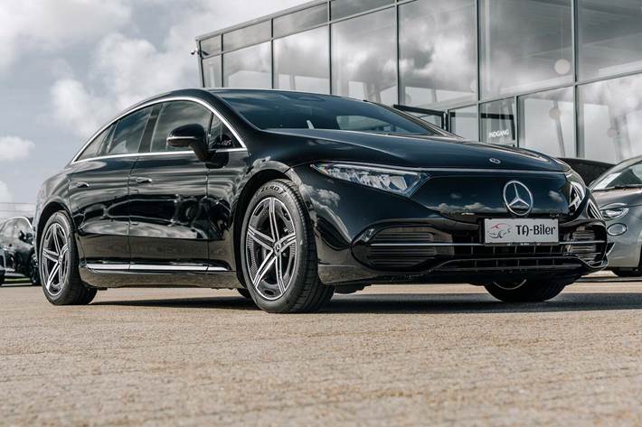 Sort Mercedes EQS450+ fra 2023