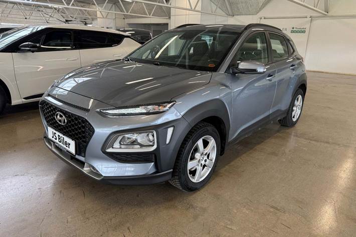 Blå Hyundai Kona fra 2017