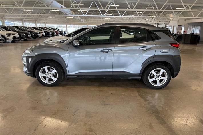 Blå Hyundai Kona fra 2017
