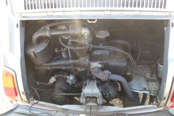 Sølv Fiat 500 fra 1970