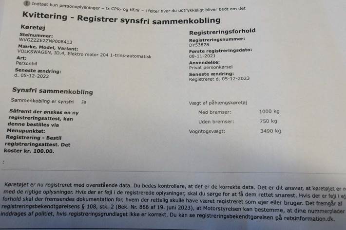 Grå VW ID.4 fra 2021