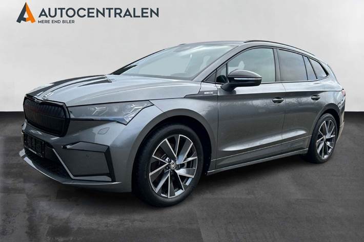 Grå Skoda Enyaq fra 2025