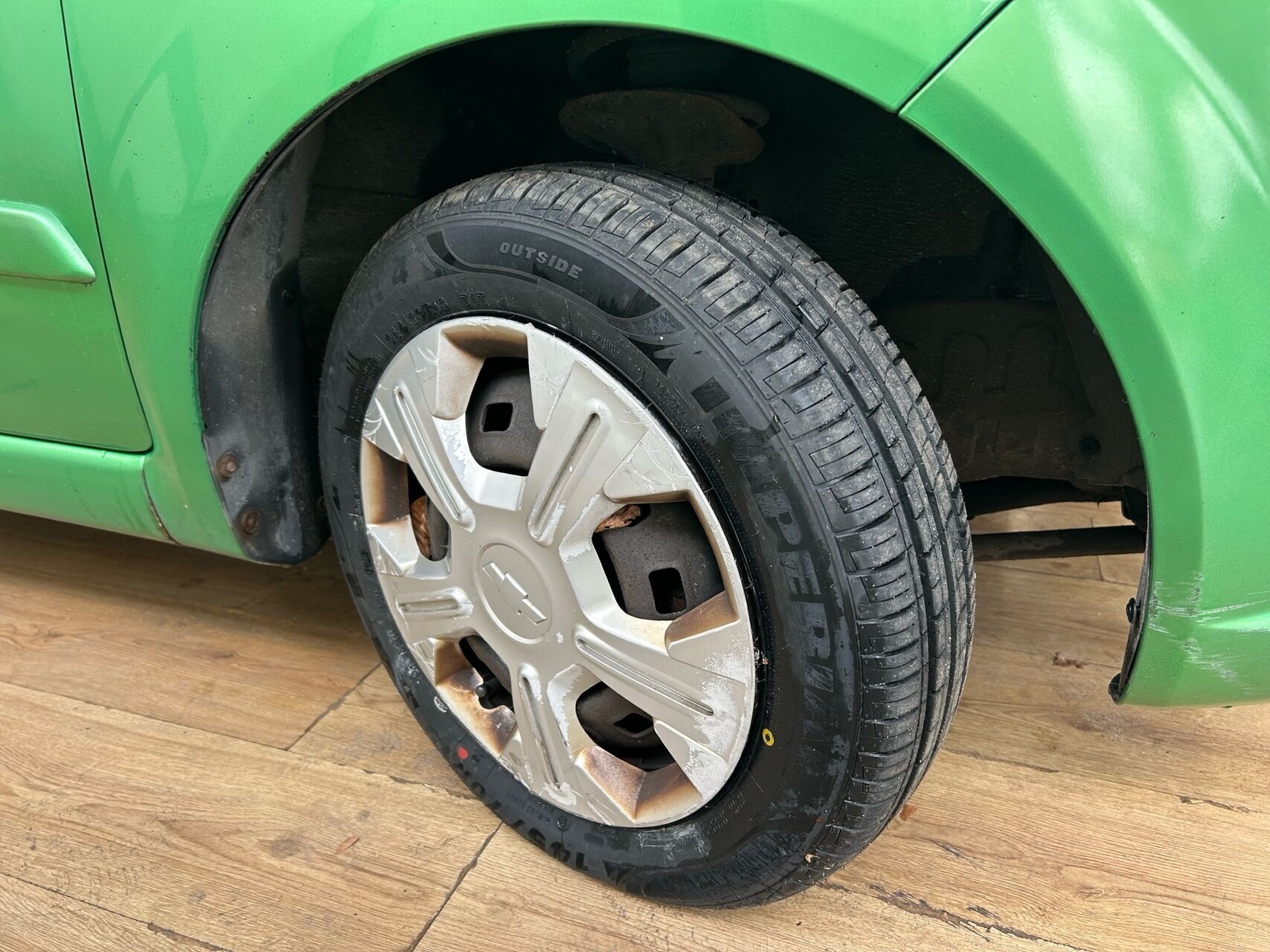 Grøn Chevrolet Matiz fra 2008