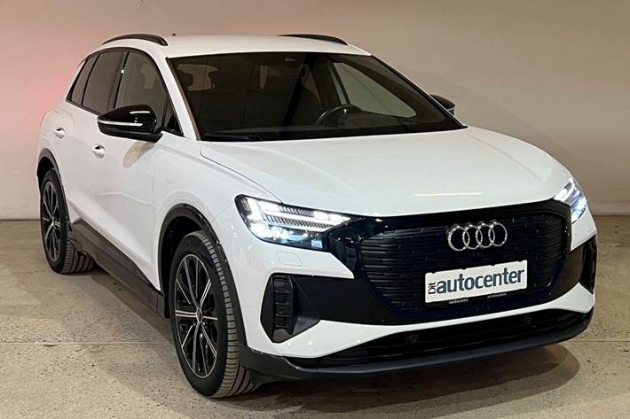 Hvid Audi Q4 e-tron fra 2023