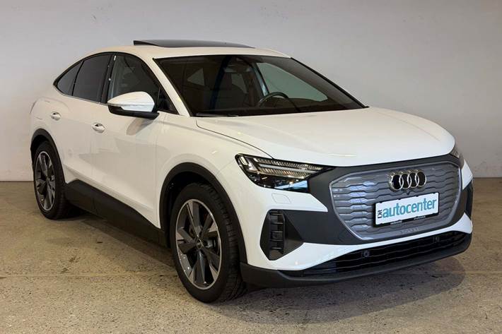 Hvid Audi Q4 e-tron fra 2024