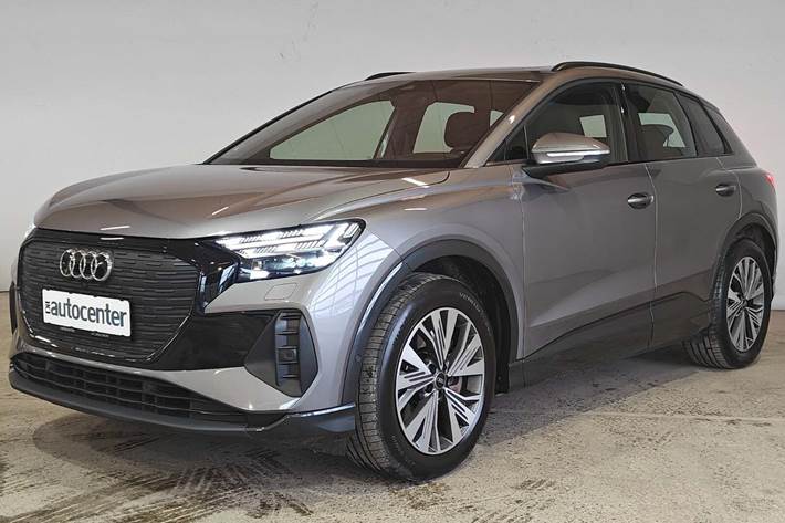 Sølv Audi Q4 e-tron fra 2023