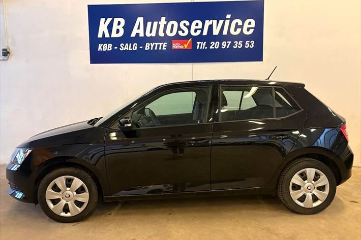 Sort Skoda Fabia fra 2018
