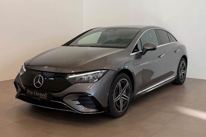 Grå Mercedes EQE350+ fra 2025