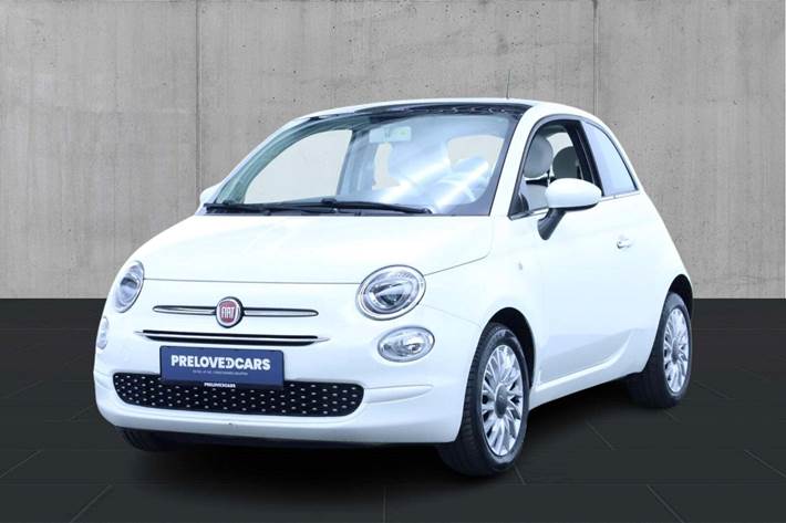 Hvid Fiat 500 fra 2018