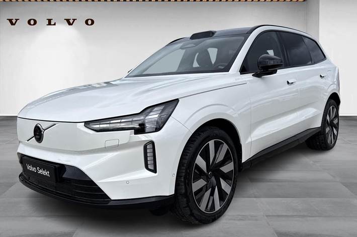 Hvid Volvo EX90 fra 2025