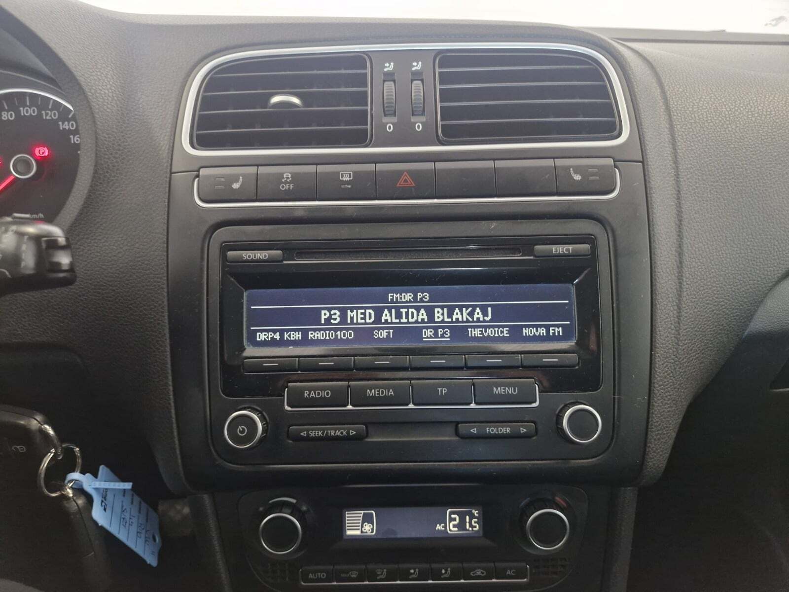 Sort VW Polo fra 2011