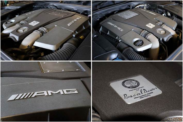 Blå Mercedes S63 fra 2016