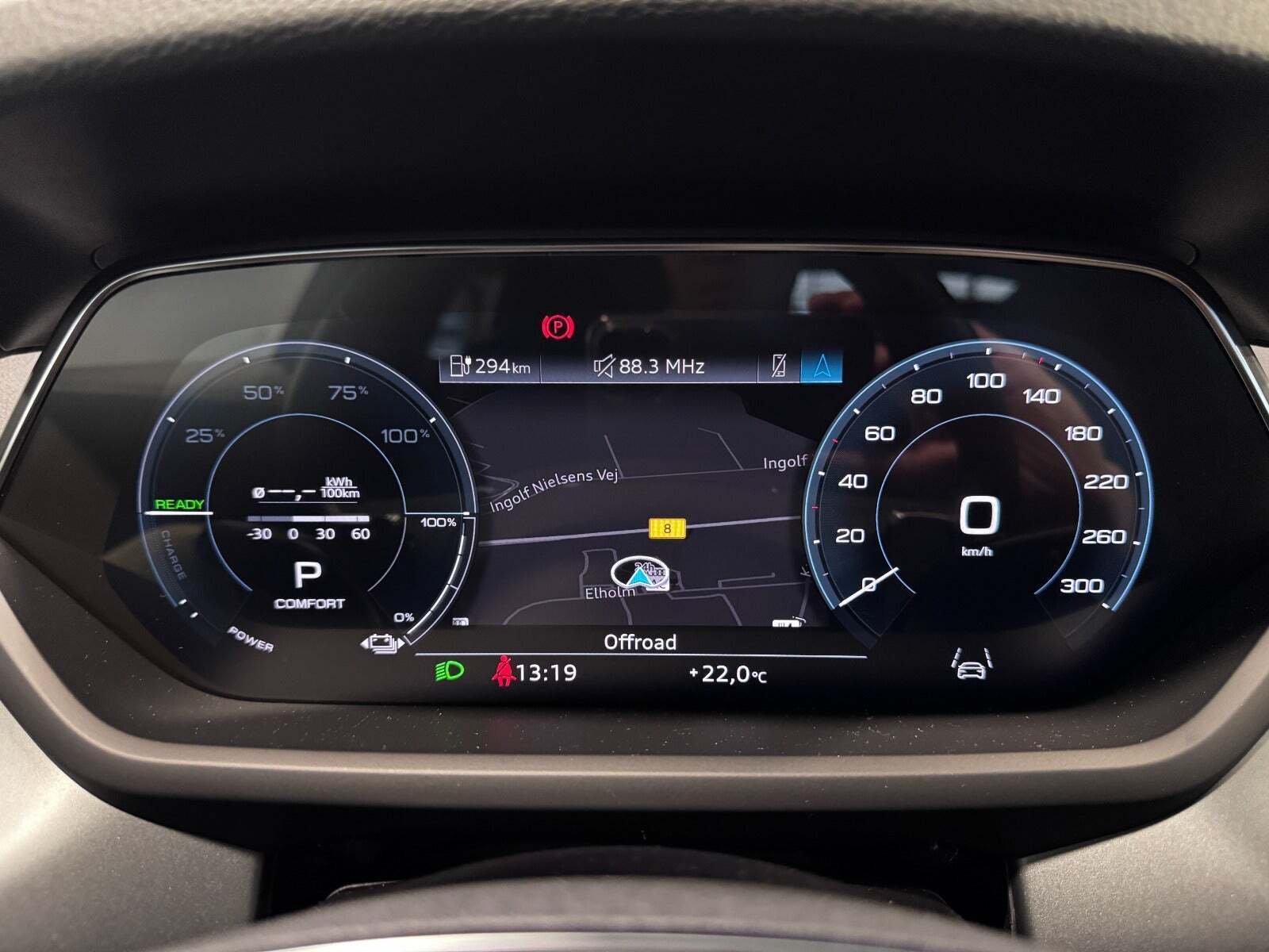 Blå Audi e-tron GT fra 2021