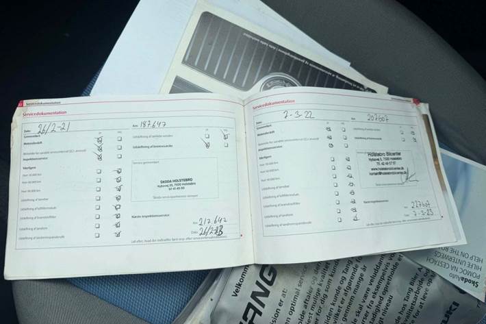 Grøn Skoda Fabia fra 2008