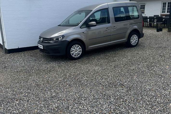 Beige VW Caddy fra 2018