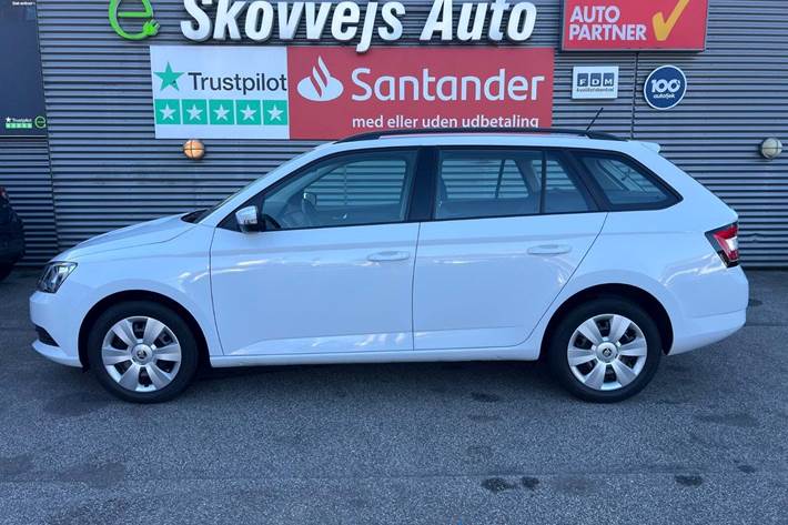 Hvid Skoda Fabia fra 2018
