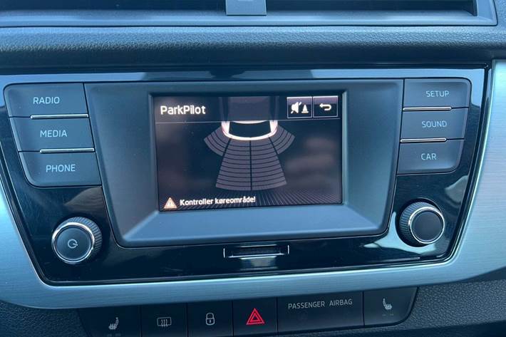 Hvid Skoda Fabia fra 2018