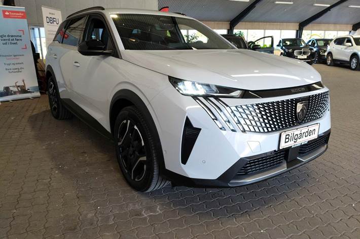 Hvid Peugeot e-5008 fra 2025