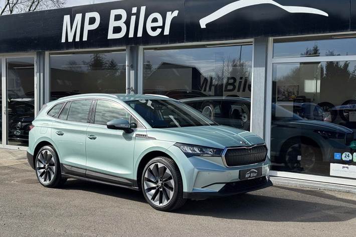 Turquoise Skoda Enyaq fra 2023