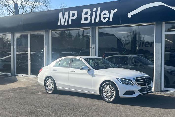 Hvid Mercedes C200 fra 2018