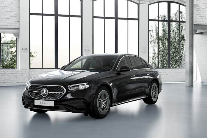 Sort Mercedes E220 d fra 2026