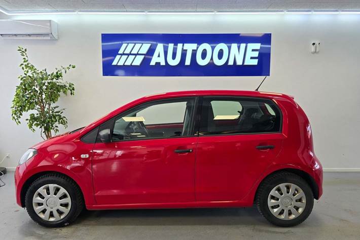 Rød Skoda Citigo fra 2016