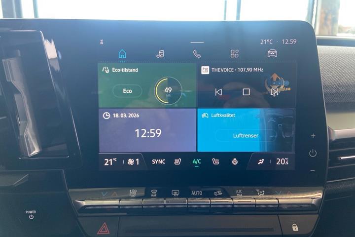 Hvid Renault Megane E-Tech fra 2022