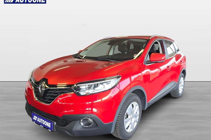 Rød Renault Kadjar fra 2016 set udefra